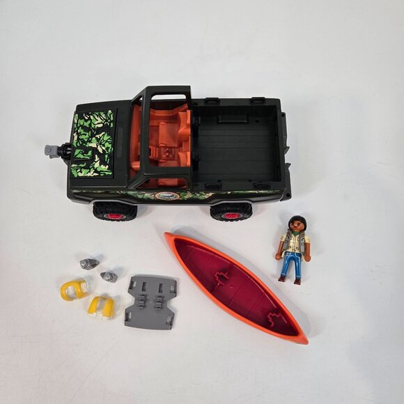 Vintage Playmobil Wild Life Adventure Pickup Truck with Canoe #5558 INCOMPLETE - Picture 6 of 12
